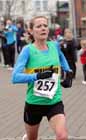 Sonia Samuels (Wallsend Harriers) winning the Wallsend Harriers Terry O'Gara Memorial 5k Road Race.